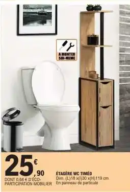 E.Leclerc ÉTAGÈRE WC TIMÉO offre