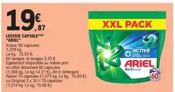 E.Leclerc LESSIVE CAPSULE ARIEL offre