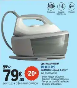 E.Leclerc CENTRALE VAPEUR PHILIPS offre