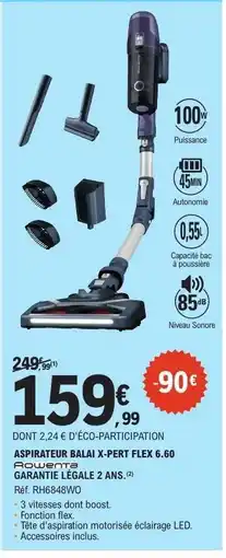 E.Leclerc ASPIATEUR BALAI X-PERT FLEX 6.60 offre