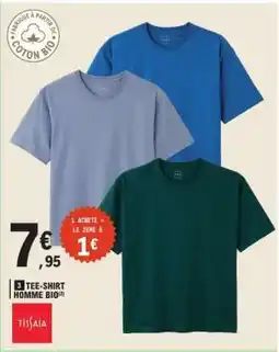 E.Leclerc 3 TEE-SHIRT HOMME BIO offre