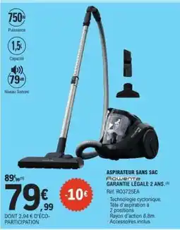 E.Leclerc Aspirateur sans sac Rowenta offre