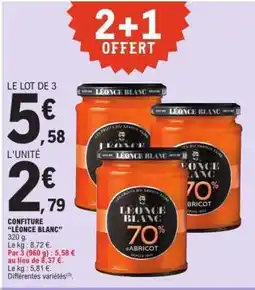 E.Leclerc CONFITURE “LÉONCE BLANC” offre