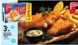 E.Leclerc COLIN D’ALASKA FAÇON FISH AND CHIPS SURGELÉS “FINDUS” offre