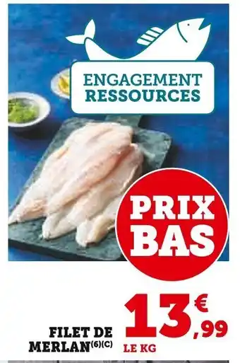 Super U Filet de merlan offre