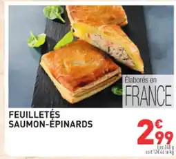 Grand Frais Feuilletés saumon-épinards offre