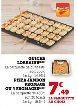 Super U Quiche lorraine offre