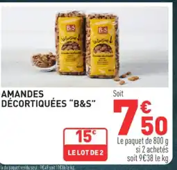 Grand Frais B&S Amandes décortiquées offre