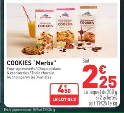 Grand Frais MERBA Cookies offre