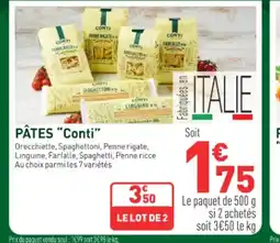 Grand Frais CONTI Pâtes offre