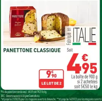 Grand Frais Panettone classique offre