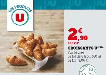 Super U Croissants u offre