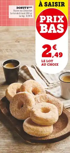 Super U Donut's offre