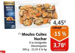Colruyt NUCHAR Moules Cuites offre