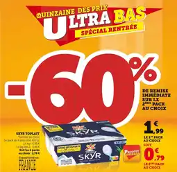 Super U Skyr yoplait offre