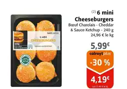 Colruyt 6 mini Cheeseburgers offre
