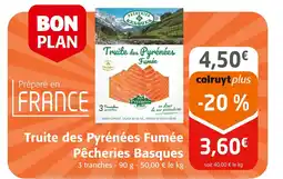 Colruyt Truite des Pyrénées Fumée Pêcheries Basques offre