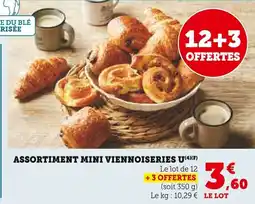 Super U Assortiment mini viennoiseries u offre