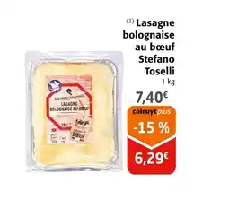 Colruyt Lasagne bolognaise au bœuf Stefano Toselli offre