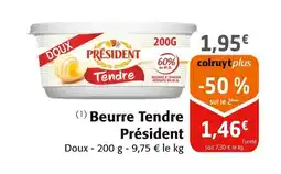 Colruyt PRÉSIDENT Beurre Tendre offre