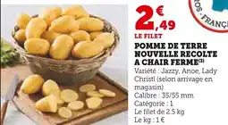 Super U Pomme de terre nouvelle recolte a chair ferme offre