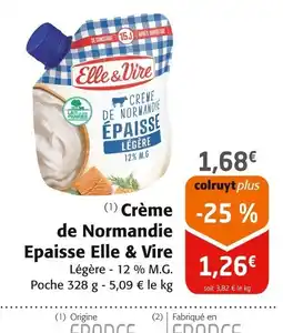 Colruyt ELLE & VIRE Crème de Normandie Epaisse offre