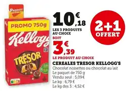 Super U Cereales tresor kellogg's offre
