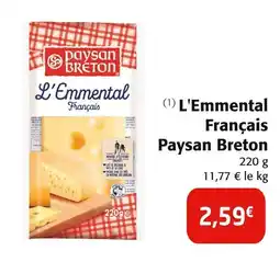 Colruyt PAYSAN BRETON L'Emmental Français offre