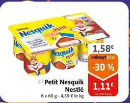 Colruyt NESTLE Petit Nesquik offre