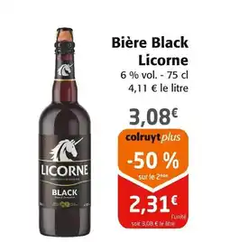 Colruyt LICORNE Bière Black offre