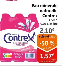 Colruyt CONTREX Eau minérale naturelle offre