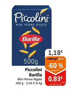 Colruyt BARILLA Piccolini offre