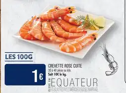 Match Crevette rose cuite offre