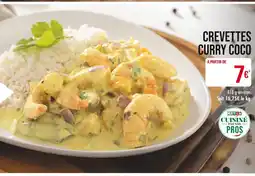 Match Crevettes Curry Coco offre