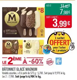 Match MAGNUM Bâtonnet glacé offre