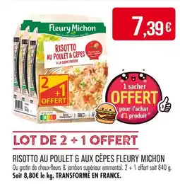 Match FLEURY MICHON Risotto au poulet & cèpes à la crème fraîche offre
