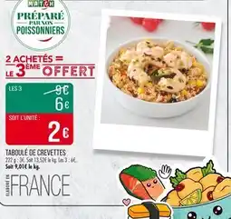 Match Taboulé de crevettes offre