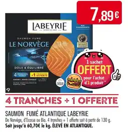Match LABEYRIE Saumon fumé Le Norvège offre