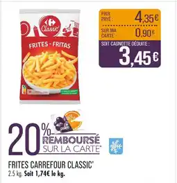 Match Carrefour Classic' Frites offre