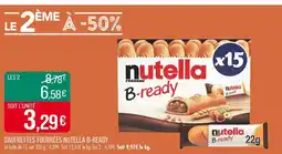 Match NUTELLA B-READY Gaufrettes fourrées offre