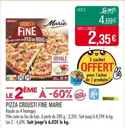 Match MARIE Pizza crousti fine offre