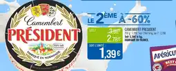 Match PRESIDENT Camembert offre