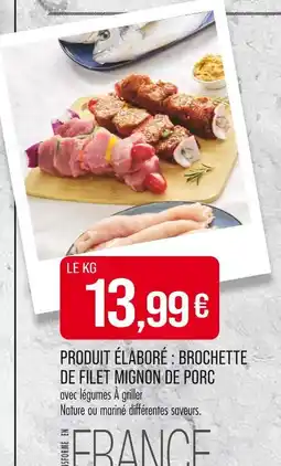 Match Brochette de filet mignon de porc offre