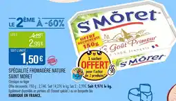Match SAINT MORET Spécialité fromagère nature offre