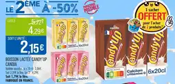 Match CANDIA Boisson lactée Candy'Up offre