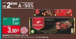 Match CÔTE D’OR Mignonnette de chocolat offre