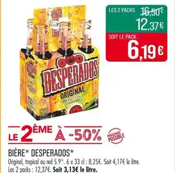 Match DESPERADOS Bière offre