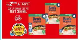 Match Le 2ème à -60% sur la gamme des riz Ben’s Original offre