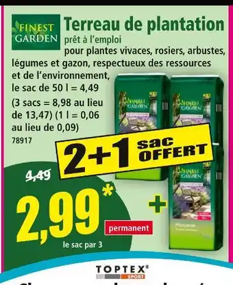 Norma Finest Garden Terreau de plantation offre