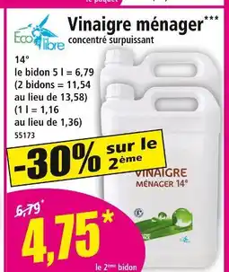 Norma Eco Libre Vinaigre ménager offre